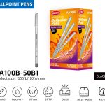 BEIFA AA100B 0.7mm Black Ballpoint Pens | Super Smooth & No Leakage | Mix Bulk Wholesale