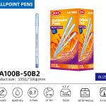 BEIFA AA100B 0.7mm Black Ballpoint Pens | Super Smooth & No Leakage | Mix Bulk Wholesale