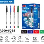 BEIFA AA200 0.7mm Ballpoint Pens | Assorted Colors | Super Smooth | Mix Bulk Wholesale