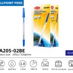 BEIFA AA205 1.0mm Black Ballpoint Pens | Smooth & Quick-Dry | Mix Bulk Wholesale
