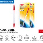 BEIFA AA205 1.0mm Black Ballpoint Pens | Smooth & Quick-Dry | Mix Bulk Wholesale