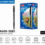 BEIFA AA600 0.7mm Black Ballpoint Pens | Smooth & Quick-Dry | Mix Bulk Wholesale