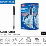 BEIFA AA700 0.7mm Black Ballpoint Pens | Super Smooth & No Leakage | Mix Bulk Wholesale