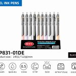 BEIFA GP831 0.5mm Gel Ink Pen | Smooth, Quick-Dry, Ergonomic Grip | Mix Bulk