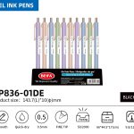 BEIFA GP836 0.5mm/0.7mm Gel Pen | Aesthetic Pastel Design | Mix Bulk Wholesale