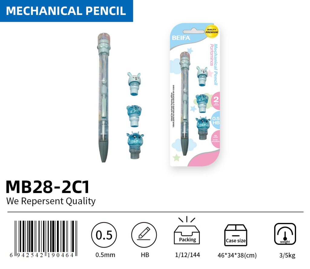 BEIFA MB28 0.5mm Mechanical Pencil | Cute Animal Design | Mix Bulk Wholesale