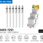 BEIFA TA603 0.7mm Black Semi-Gel Pens | Smooth & Quick-Dry | Mix Bulk Wholesale