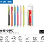 BEIFA TB615 0.7mm Semi-Gel Pen | Colorful Design & Smooth Writing | Mix Bulk Wholesale
