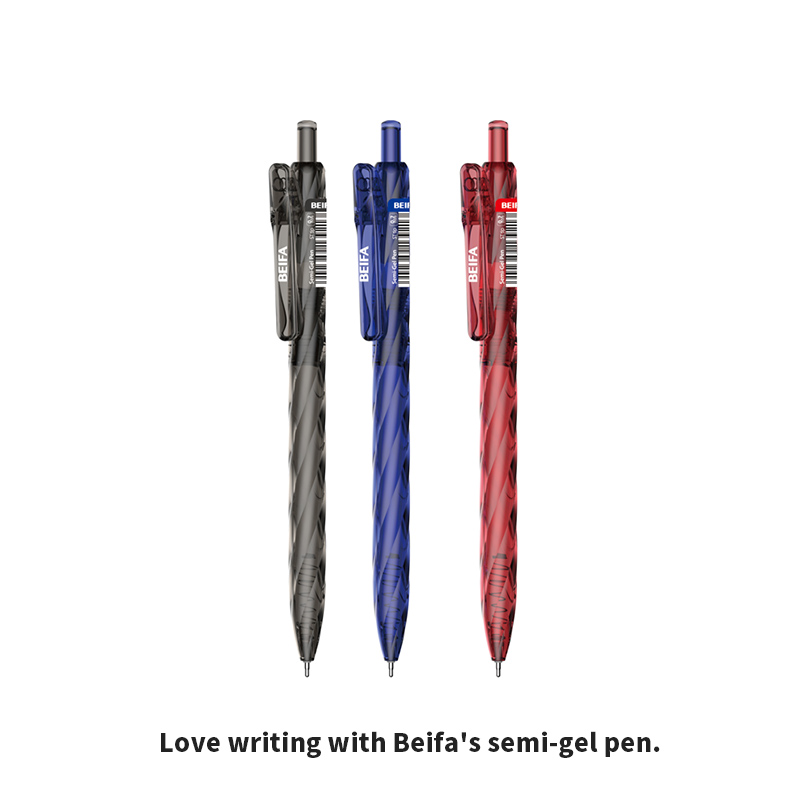BEIFA TB616 0.5mm/0.7mm Semi-Gel Pen | Smooth Writing & Quick-Dry | Mix Bulk Wholesale