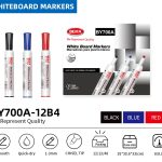 BEIFA BY700&BY700A Whiteboard Marker Set with Eraser Chisel Tip Dry Erase Markers | Mix Bulk