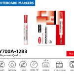 BEIFA BY700&BY700A Whiteboard Marker Set with Eraser Chisel Tip Dry Erase Markers | Mix Bulk