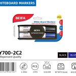 BEIFA BY700&BY700A Whiteboard Marker Set with Eraser Chisel Tip Dry Erase Markers | Mix Bulk
