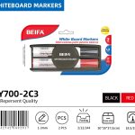 BEIFA BY700&BY700A Whiteboard Marker Set with Eraser Chisel Tip Dry Erase Markers | Mix Bulk