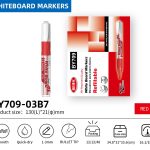 BEIFA BY709 Whiteboard Marker Set with Eraser Bullet Tip Dry Erase Markers | Mix Bulk