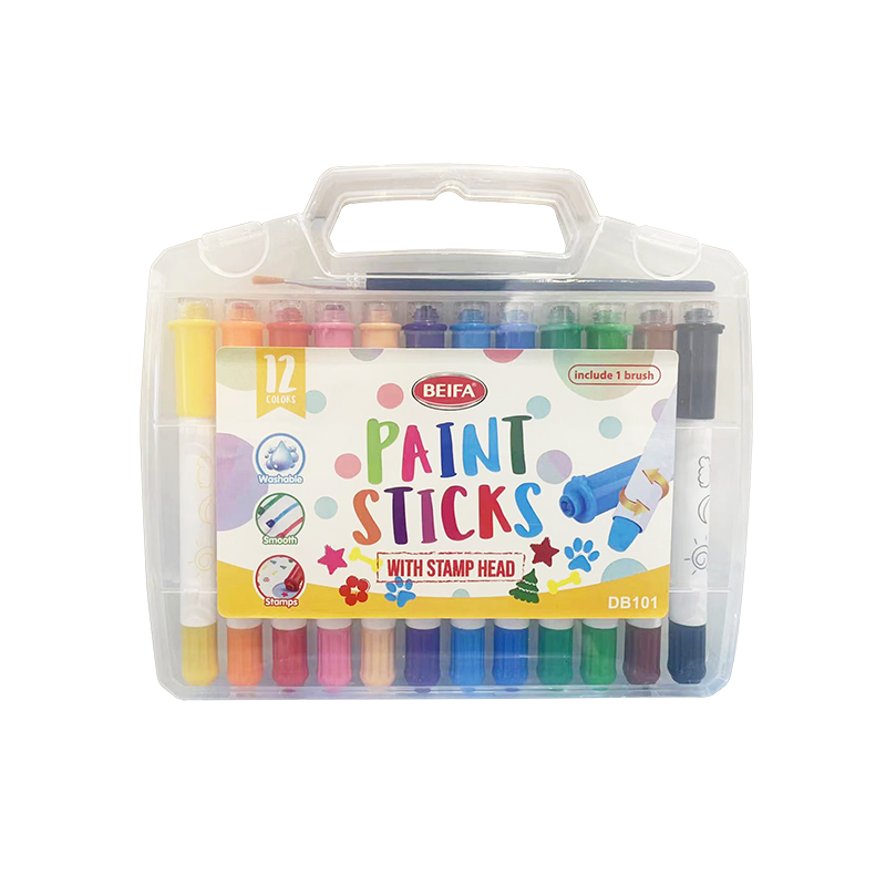 BEIFA DB101 Water Soluble Paint Sticks | Washable Paint Marker Set | Mix Bulk