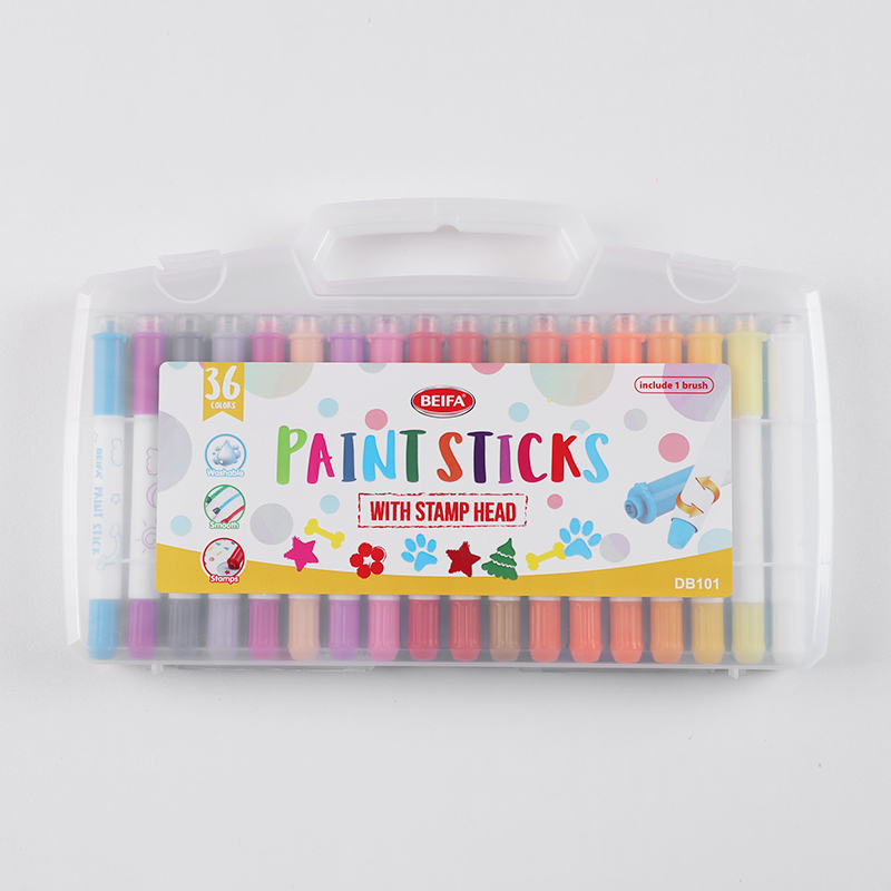 BEIFA DB101 Water Soluble Paint Sticks | Washable Paint Marker Set | Mix Bulk