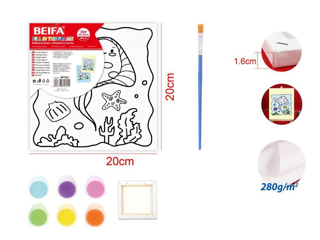BEIFA DJ26 Coloring Canvas Set Reliable Design Daily Use | Mix Bulk Wholesale