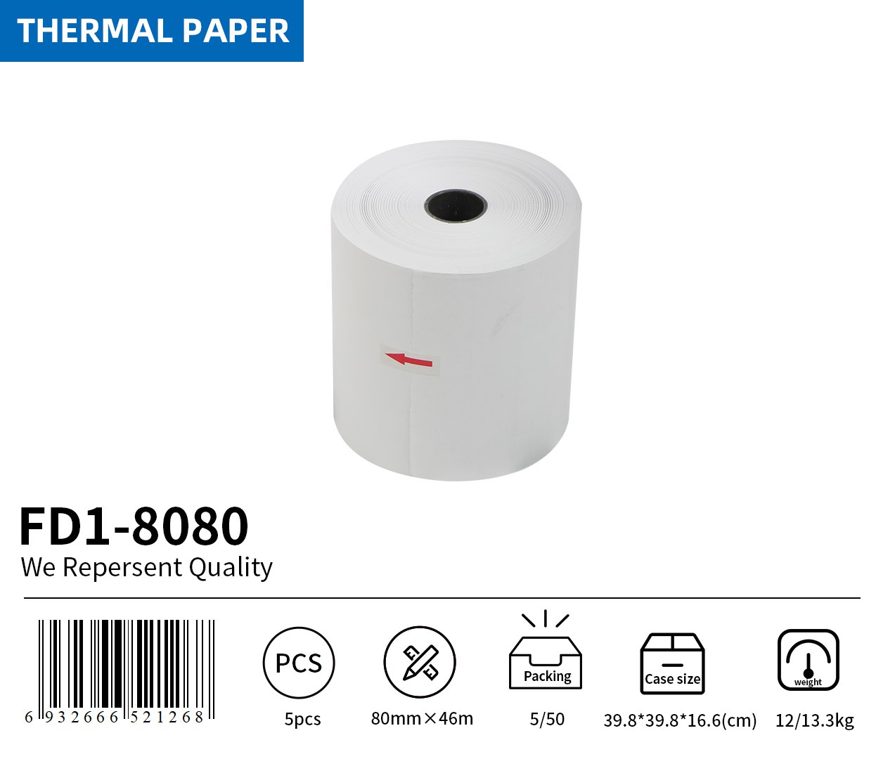 Thermal Paper Rolls 80*80mm & 57*38mm | Premium Receipt Paper for POS Systems | Mix Bulk Wholesale