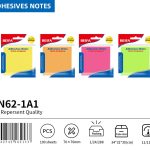 BEIFA Premium Adhesive Notes 75x75mm | Bright Sticky Pads for Office & School | Mix Bulk Wholesale