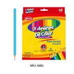 BEIFA MK1 Wood-Free Colored Pencils 18-48 Colors | Bright Art Quality & Hexagonal Grip | Mix Bulk Wholesale