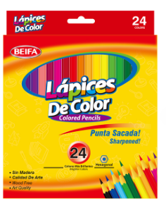 BEIFA MK15 Wood-Free Colored Pencils 12-48 Colors | Bright Art Quality & Hexagonal Grip | Mix Bulk Wholesale