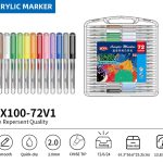 BEIFA PX100 Acrylic Marker Set 2.0mm Chisel Tip Multi-Color Paint Pens Wholesale | Mix Bulk