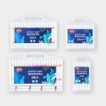 BEIFA PY106 Dual Tip Dual Color Acrylic Marker Set Multi-Color Paint Pens Wholesale | Mix Bulk