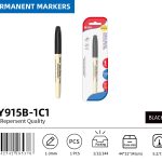 BEIFA PY915B Fabric Markers | 1-3mm Tip, Washable & Permanent on Cloth | Black, Blue, Red, Green, Yellow, Orange | Mix Bulk Ready to Ship