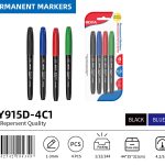 BEIFA PY915D Permanent Marker Set | Ready to Ship Bulk Wholesale | Mix Bulk