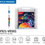 BEIFA PY921 Acrylic Marker Set | 3.0mm Fine Tip Paint Markers | Mix Bulk