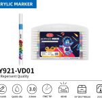 BEIFA PY921 Acrylic Marker Set | 3.0mm Fine Tip Paint Markers | Mix Bulk