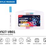 BEIFA PY927 Acrylic Marker Set 3.0mm Fine Tip Paint Pens Multi-Color Wholesale | Mix Bulk