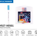 BEIFA PY927 Acrylic Marker Set 3.0mm Fine Tip Paint Pens Multi-Color Wholesale | Mix Bulk