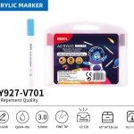 BEIFA PY927 Acrylic Marker Set 3.0mm Fine Tip Paint Pens Multi-Color Wholesale | Mix Bulk