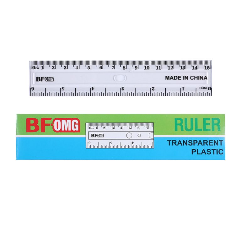 BEIFA R-1506 15cm Transparent Plastic Ruler | Straightedge Measuring Ruler | Mix Bulk