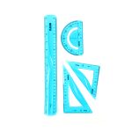 BEIFA SD38 Flexible Geometry Ruler Set | PVC Math Measuring Tools | Mix Bulk