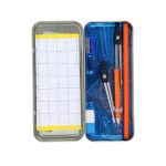 BEIFA SN9 Metal Pencil Case Stationery Set 14PCS | School Geometry Kit | Mix Bulk Wholesale