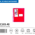 BEIFA WC103 Spiral Display Book Folder A4 Clear Booklet Wholesale | Mix Bulk