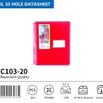BEIFA WC103 Spiral Display Book Folder A4 Clear Booklet Wholesale | Mix Bulk