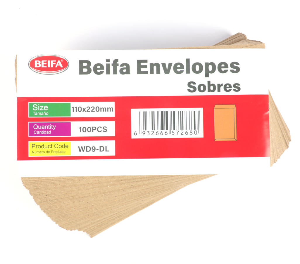 BEIFA WD9 Kraft Paper Envelopes C3 C4 C5 C6 DL Wholesale Mailing Envelopes | Mix Bulk