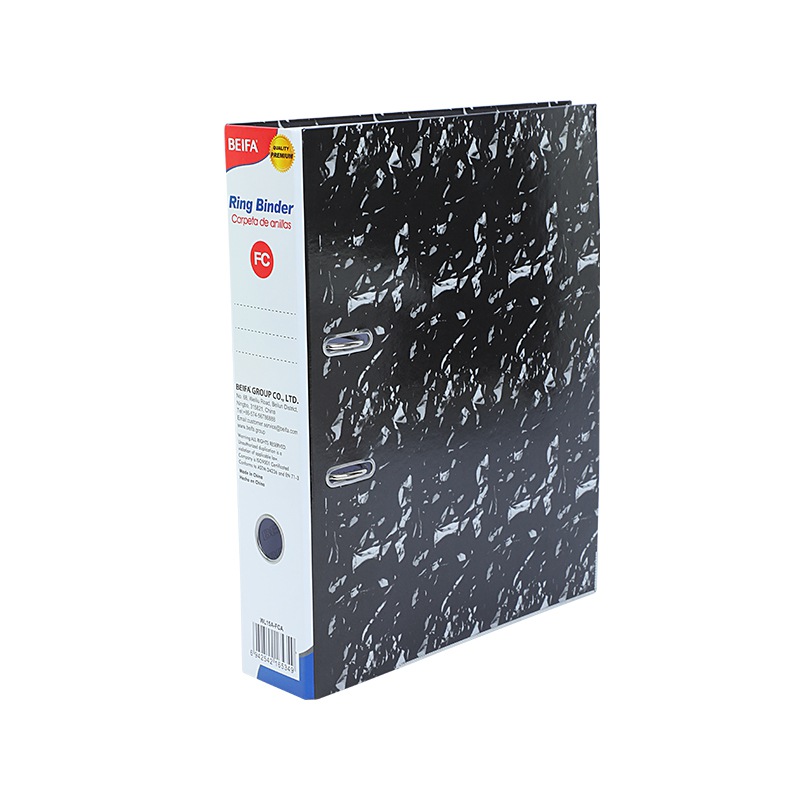 BEIFA WL15 3-Inch FC Ring Binder File Folder | PP Cover & Marble Print Binder Wholesale | Mix Bulk