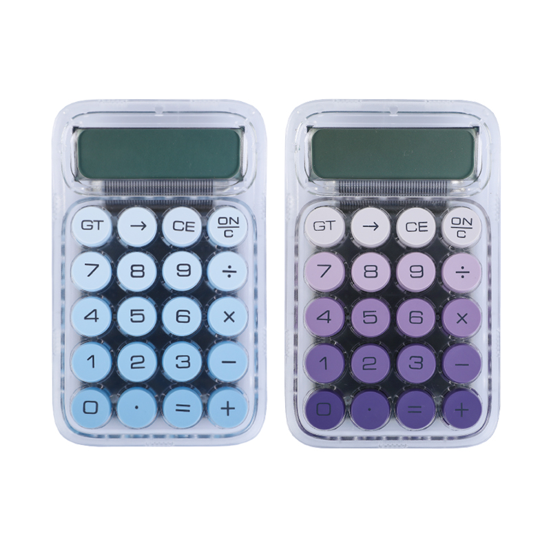 BEIFA FL1 10-Digit Transparent Calculator | Cute Desktop Calculator Wholesale | Mix Bulk