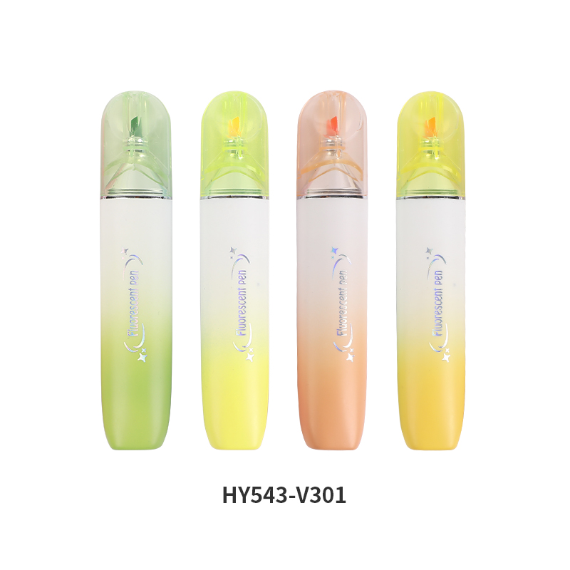 BEIFA HY543 Fluorescent Highlighter Set 4 Colors Chisel Tip Marker Wholesale | Mix Bulk