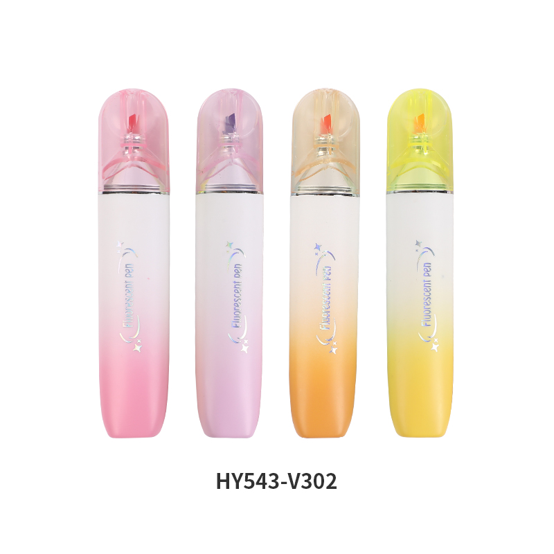 BEIFA HY543 Fluorescent Highlighter Set 4 Colors Chisel Tip Marker Wholesale | Mix Bulk