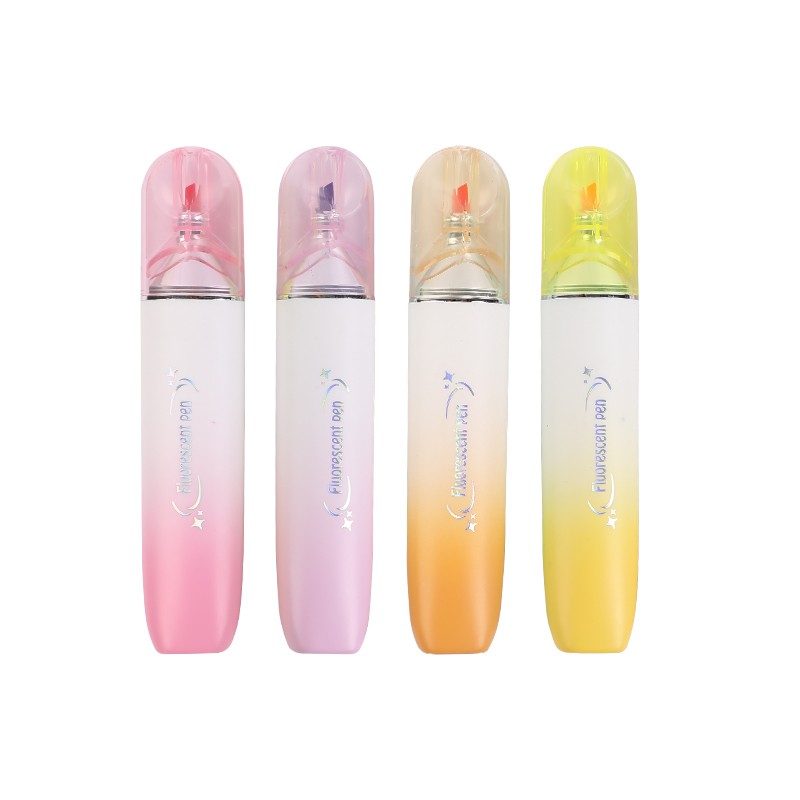 BEIFA HY543 Fluorescent Highlighter Set 4 Colors Chisel Tip Marker Wholesale | Mix Bulk