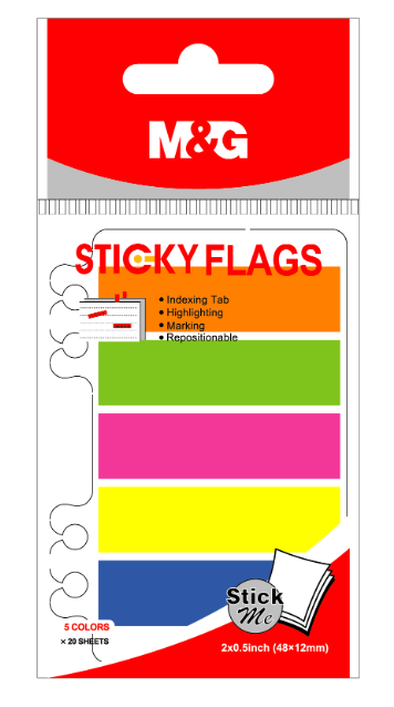 M&G YS-63 PET Sticky Index Flags 48×12mm Wholesale