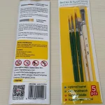 M&G ABH978B8 mixed paint brush set 5 Pieces Nylon & Bristle Wholesale