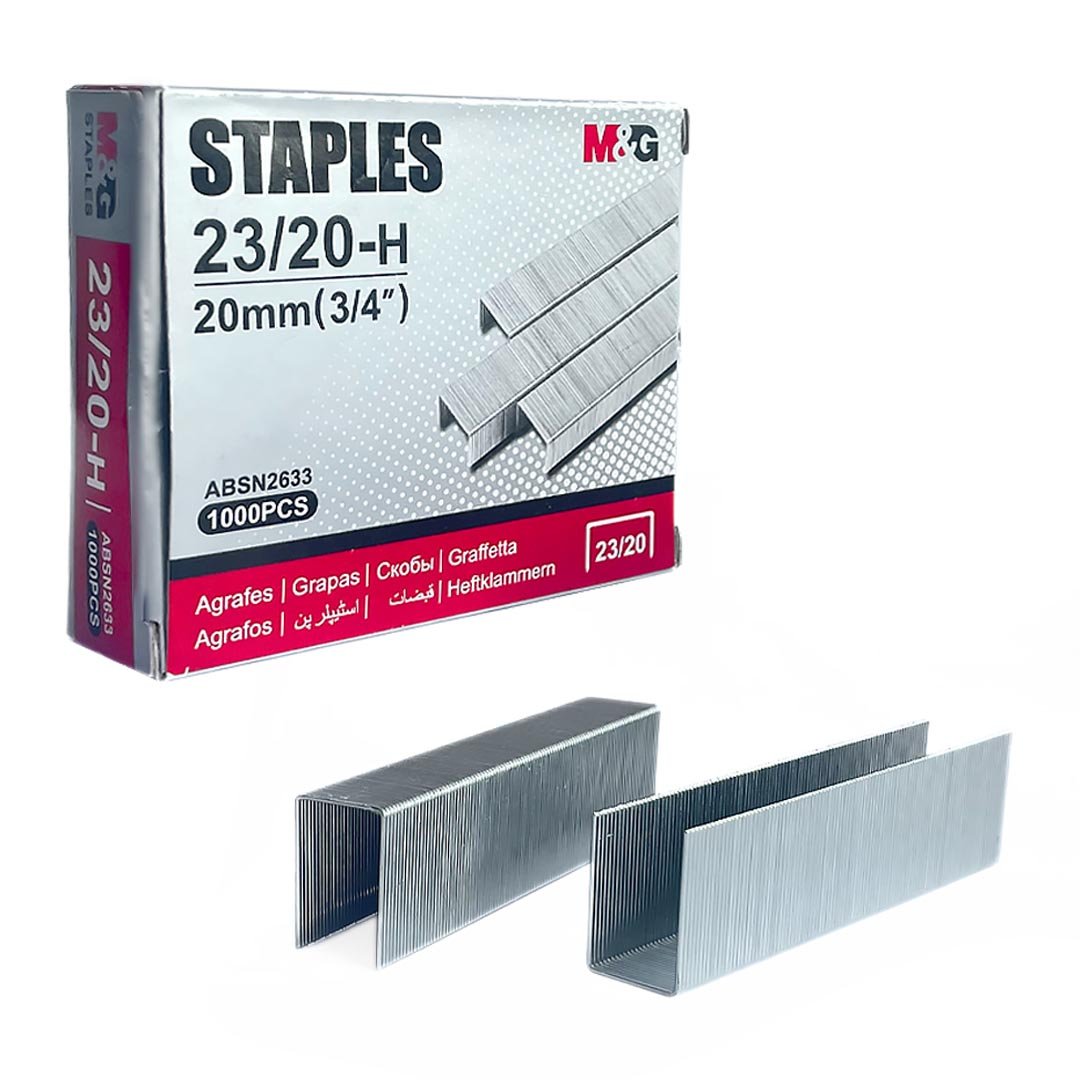 M&G Heavy Duty Staples 23/13 23/15 23/17 23/20 1000pcs Wholesale
