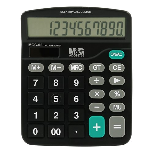 M&G MGC-02 12-Digit Dual Power Desktop Calculator Wholesale