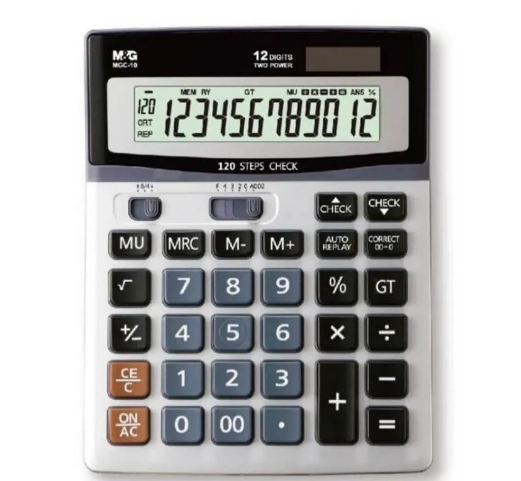 M&G MGC-10 12-Digit Desktop Calculator Check & Correct Wholesale